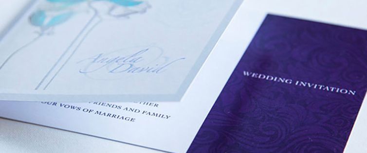 Wedding Invitations, Designed & Printed by Indigo Ross in Sudbury, Suffolk