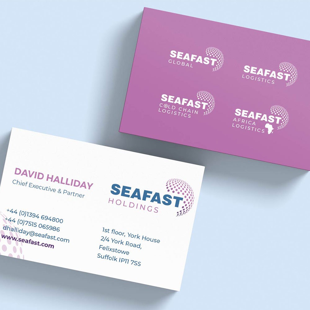 Business Card Printing for Seafast Felixstowe