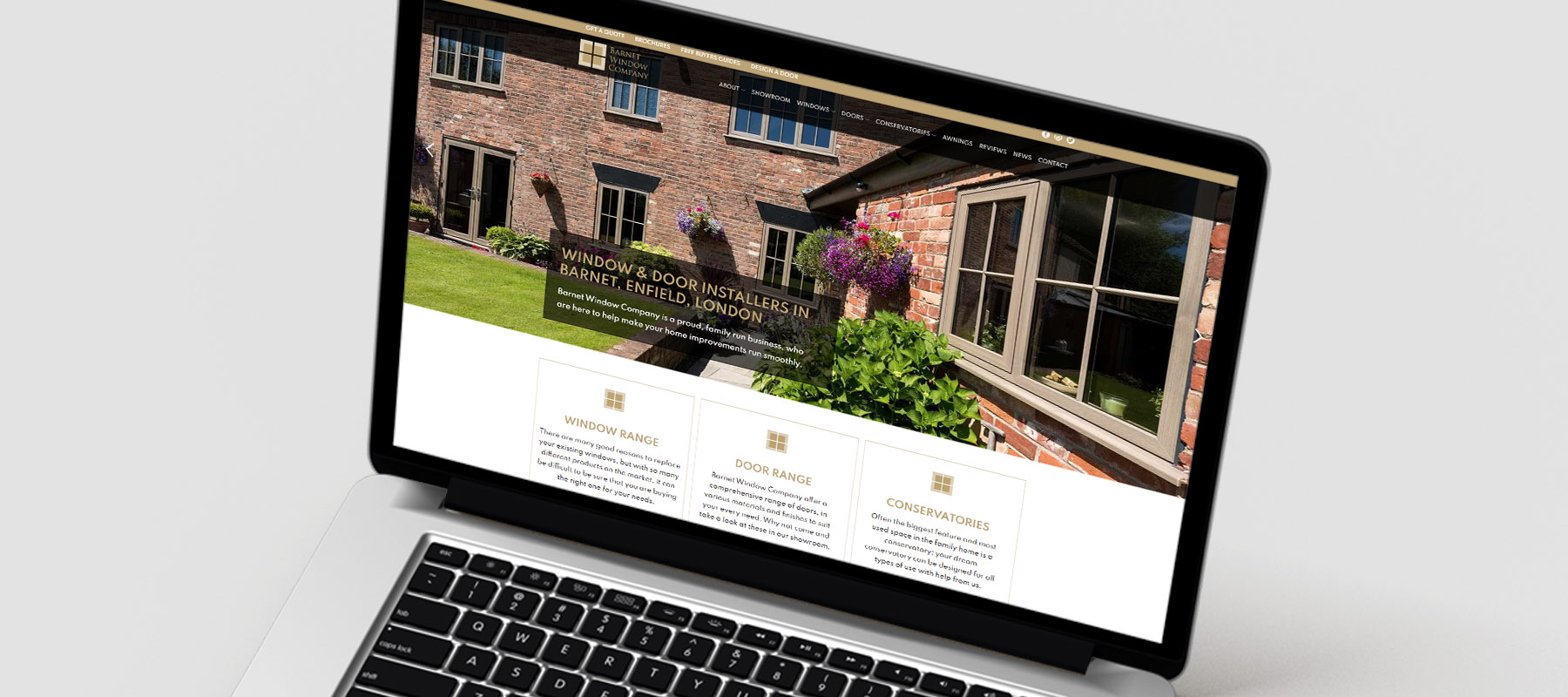 Barnet Window Company - Website and Development by Indigo Ross, Sudbury, Suffolk