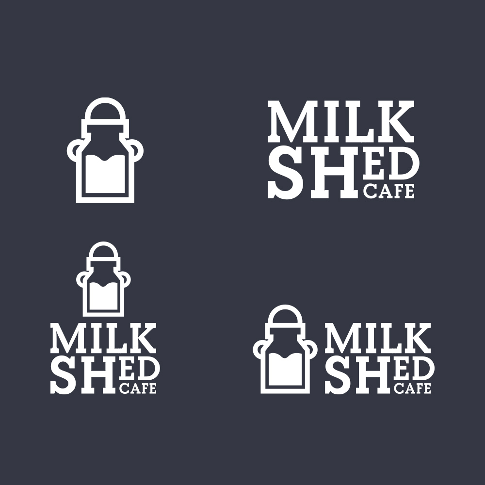Graphic Design and Logo Design for Milk Shed Cafe in Sproughton, Suffolk