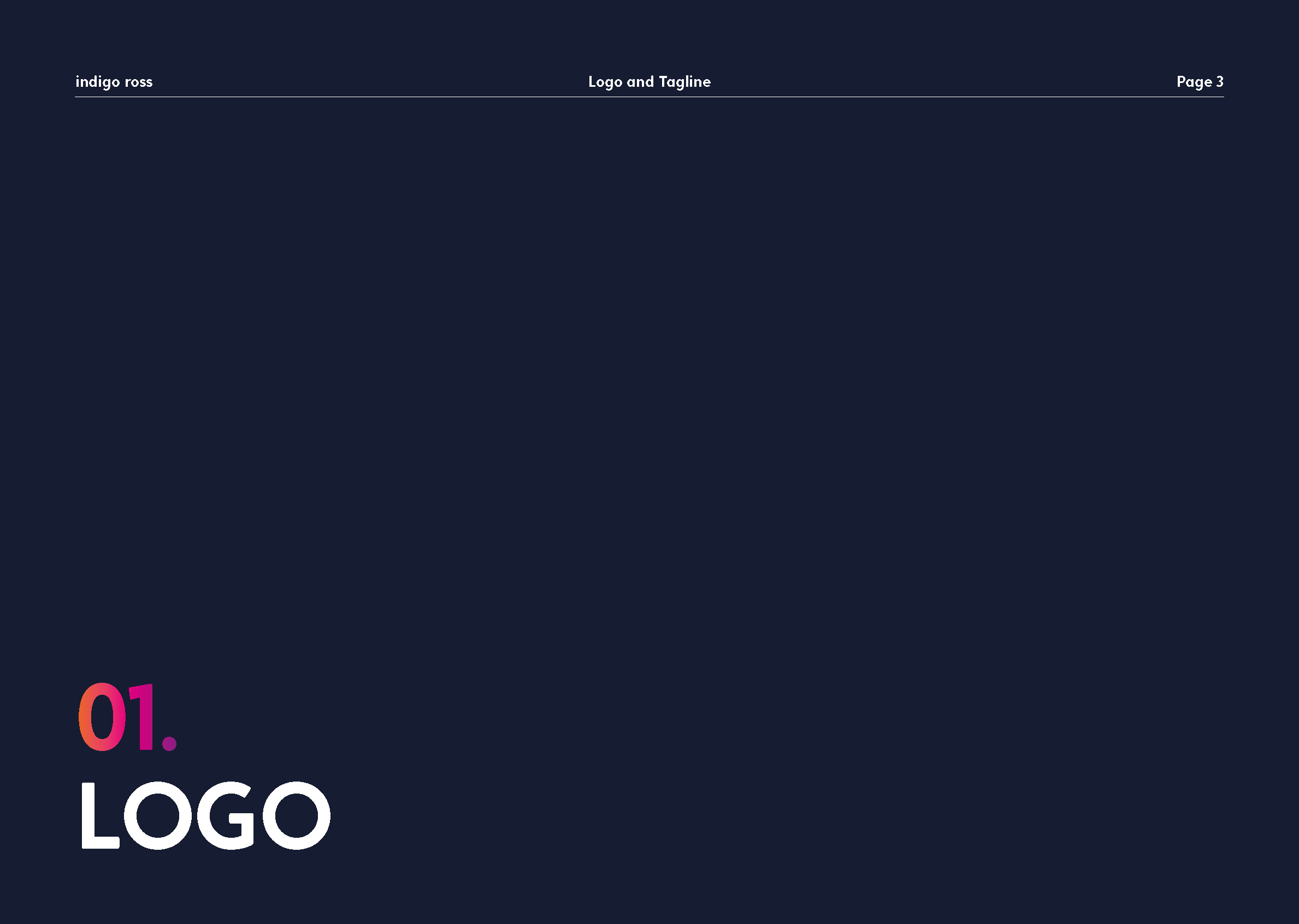 Indigo Ross Brand Guidelines - Logo Title