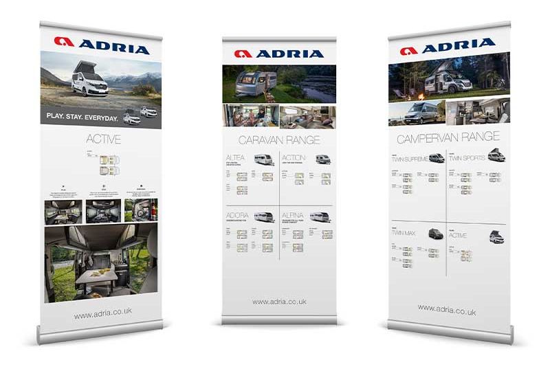 Adria Pull Up Banner Design and Print