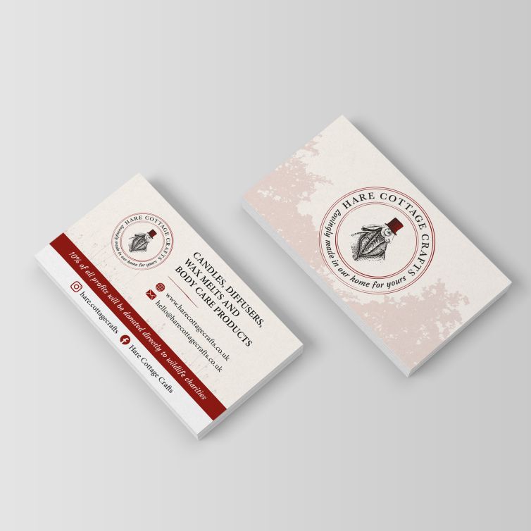 Hare Cottage Craft Business Card Design