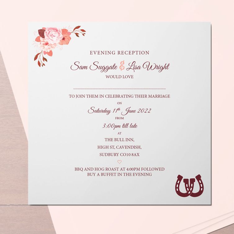 Printed Wedding Invitation